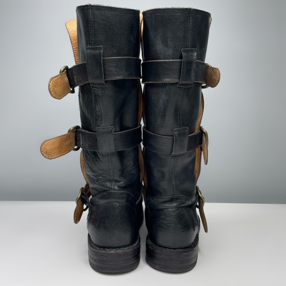 FIORENTINI + BAKER Black Eternity Boots 3 Buckle Artisan Leather Size EU 37 US 7 - Picture 8 of 16